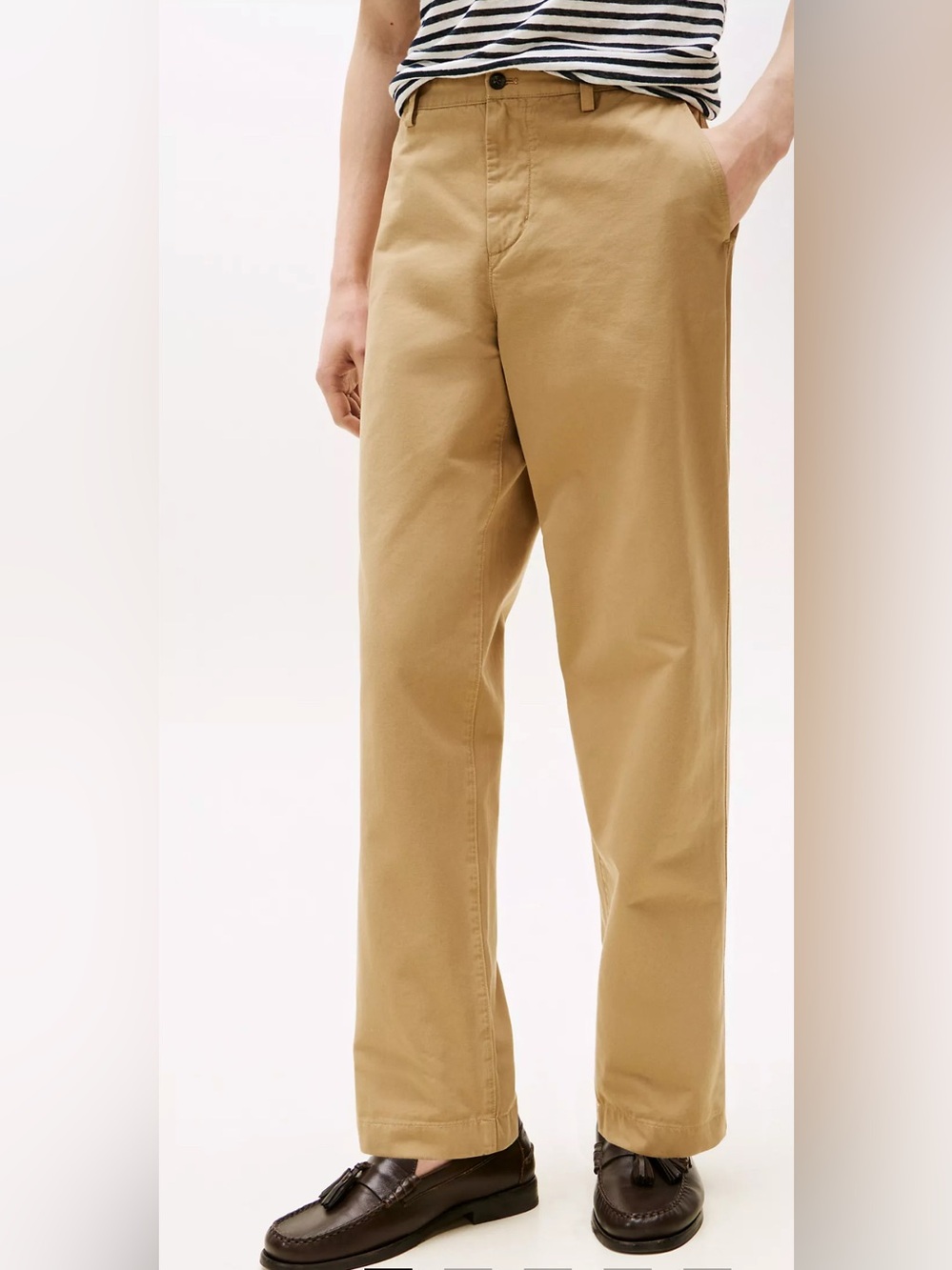 Tommy Hilfiger Boys Tan Khaki Straight-Leg Chinos Pants size 10